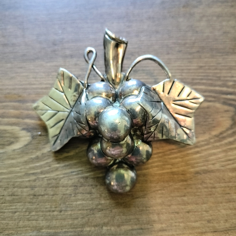 Vintage Large Late 1920's- Early 30s MJ Brooch/Pendant